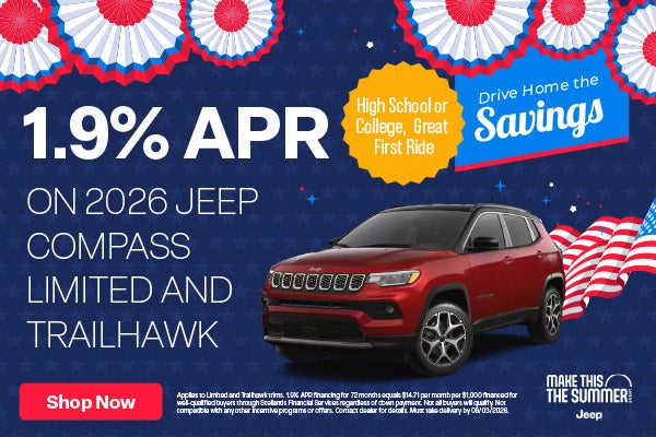 1.9% APR on 2026 Jeep Compass